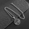 Pendant Nordic Viking Tree of Life New Retro Round Pendant Jewelry Necklace