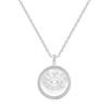 Ania Haie Silver Evil Eye Mother-Of-Pearl Medallion 925 Silver Necklace N072-05H