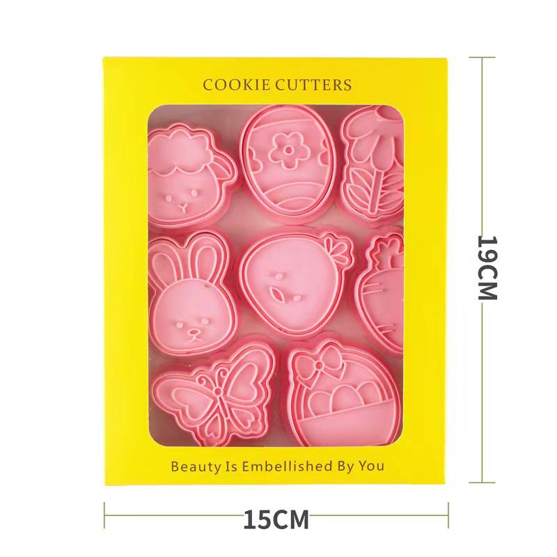 3D Easter Cookie Stencils Multipurpose Reusable DIY Fondant Cake Candy Cookie Cutter Practical Kitchen Baking Gadgets