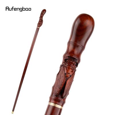 Kahverengi Cicada Bambu Ahşap Tek Eklemli Moda Yürüyüş Bastonu Dekoratif Cosplay Baston Cadılar Bayramı Gürz Koltuk Değneği Asası 100cm