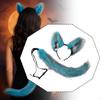 Cat Wolf Ears and Tail Set Headband for Role Play Party Dress Up Performance