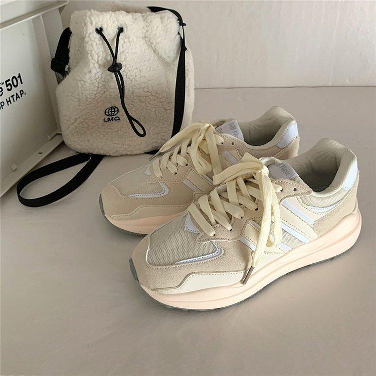 Summer Hong Kong Style Sports Shoes Women's Spring New Platform Shoes Student Leisure