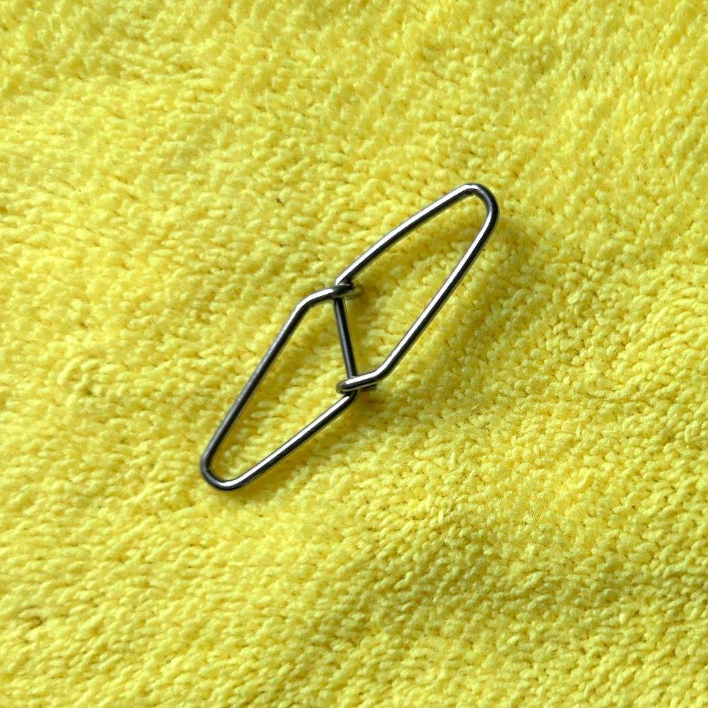 100PCS Not Damaging Fishing Line Fishing Swivel Snap Fishing Lure Connector  Ocean Sea Boat