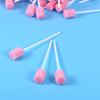 50 unidades Esponjas Desechables para Cuidado Bucal Esponjas Bucales Bastoncillos Bucales para Limpieza Dental (rosado)