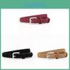 Minimalist Leather Belt For Women With Pin Buckle For Casual And Office Wear