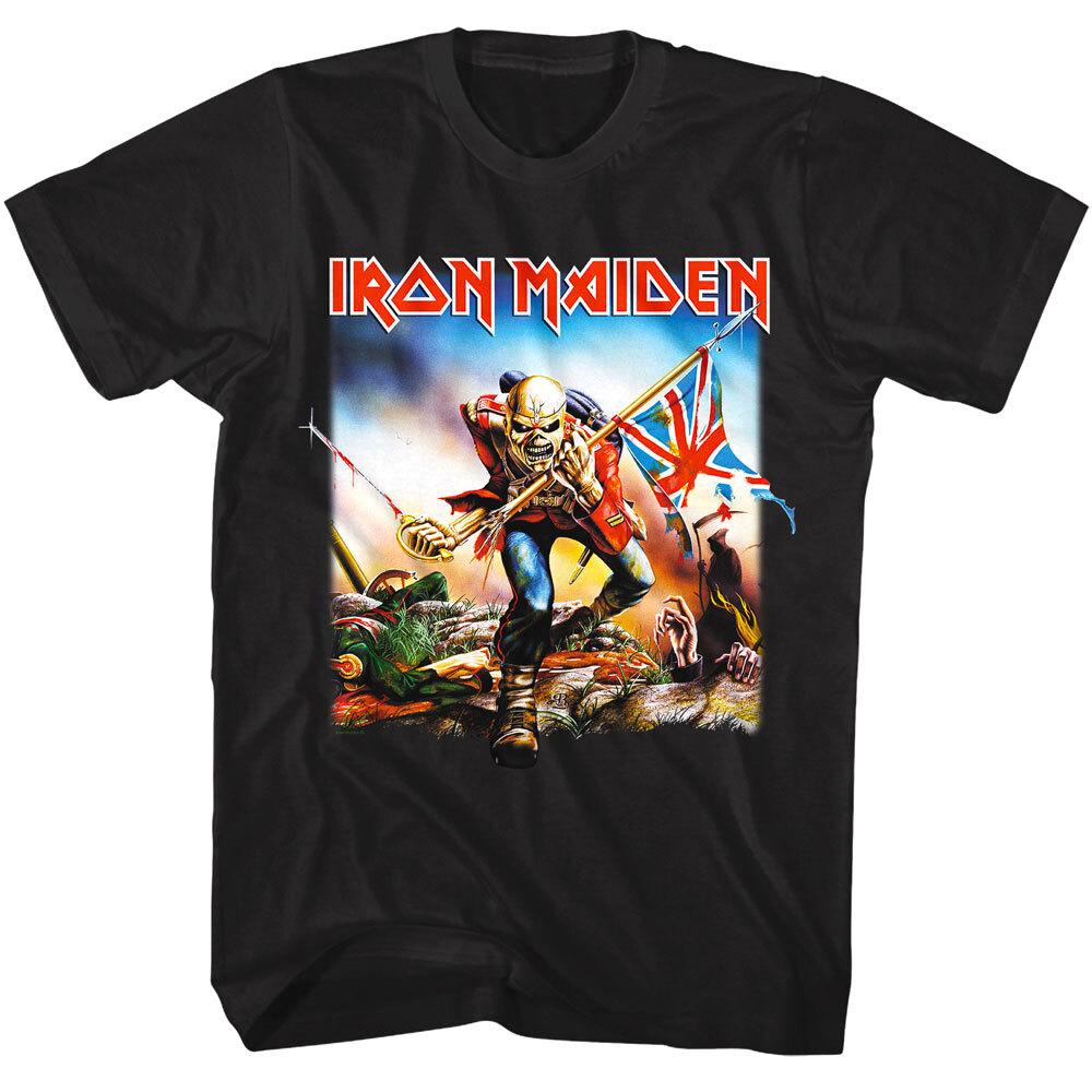 

Iron Maiden Trooper Invasion of Rarities Album Men s T Shirt Eddie Soldier Heavy XL