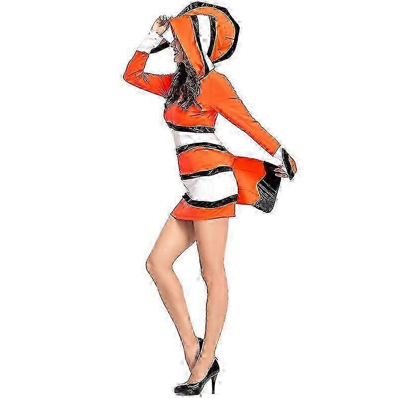 Finding Nemo Clownfish Cospaly Costume Kids Girl Adult Women Dress Animated Film Nemo Clothing Halloween Christmas Party New Arrival