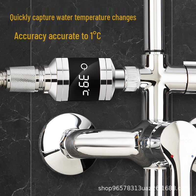 

Rechargeable Battery Shower Head with Temperature Display - Ideal for Babies, Elderly, and Pregnant Women