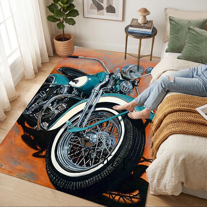 Vintage Ride Living Room Nonslip Area Rug Soft Carpet For Bedroom Game Playroom Sofa Office Home Decor Doormat Christmas Gift C9301638