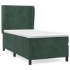 3129066 vidaXL Lit à sommier tapissier avec matelas Vert foncé 90x190 cm