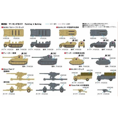 Pit Road 1/700 MI Series World War II German Military Vehicle Set 1 Plastic Model Kit MI02