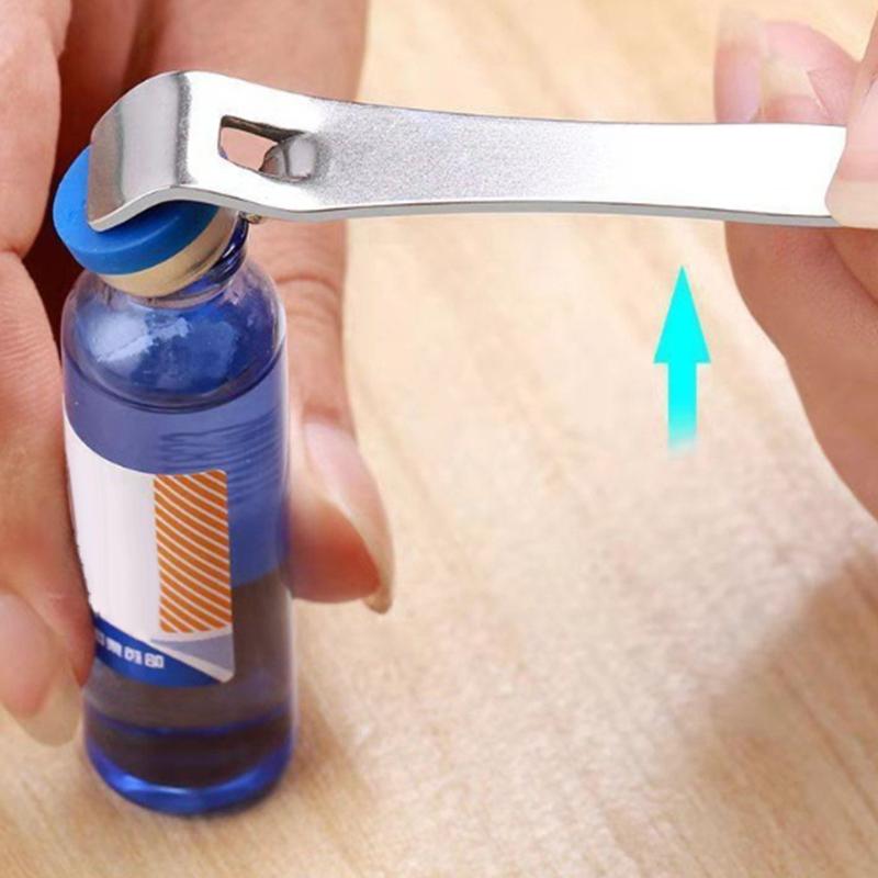 1 buc. Deschidetor de flacoane cu lichid oral, din oțel inoxidabil, instrument medical pentru asistentă medicală, fiole portabile, deschizător de conserve, accesorii de bucătărie