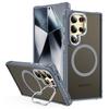 For Samsung Galaxy S24 Ultra Case with Lens Kickstand Matte Back Cover Compatible with MagSafe