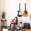 Guitar Wall Mount 2 Pack, Ash Hardwood Guitar Hanger, U-Shaped,Guitar Holder Hook Stand Wall for Acoustic, Electric Guitar, Banjo, Bass