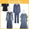 Wednesday Cosplay Costume For Halloween Featuring Polyester Fabric And Vintage Style