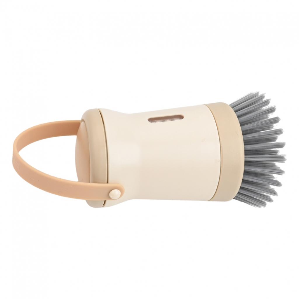 Ergonomic Handle Kitchen Pot Brush for Stainless Steel and Glass Surfaces