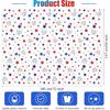 6Pcs Patriotic Tablecloth Plastic Disposable Star Table Cloth Rectangle Red White Blue Table Cover for Patriotic Themed Party Supplies Birthday Sport