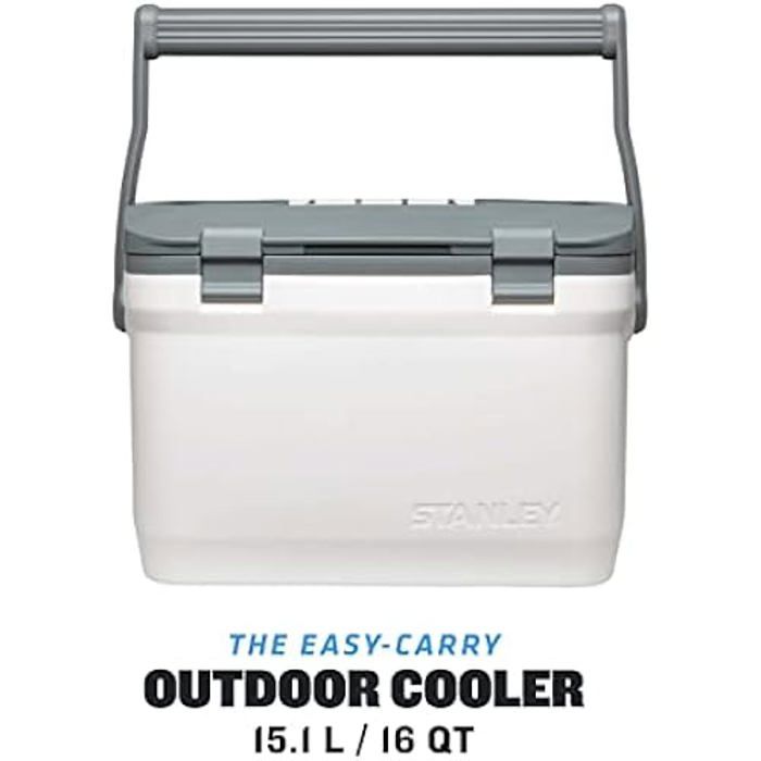 Glacière - stanley - adventure outdoor - 15.1l - polar white - étanche - isolante