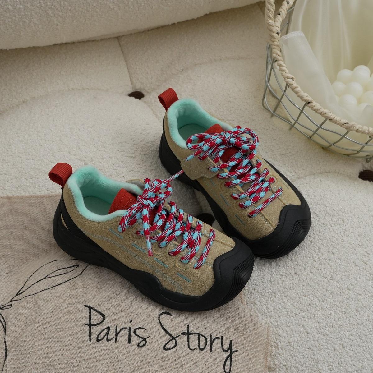 

XSHX mountain series mountain mountaineering children s outdoor toddler function shoes autumn and winter Velcro steadily 246327 19