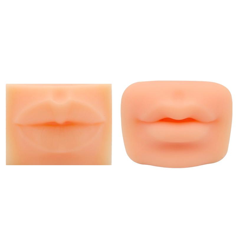 1Pcs Thickened Silicone Solid Lips Model Simulation Artificial Practice Skin For Permanent Fake Foot Nail Piercing Training