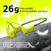 POLVCDG x34 Knochenschall-Schwimm-Kopfhörer Silikonkopf 32GB Speicher IPX8 Wasserdicht 26g Sport Kletter-Kopfhörer
