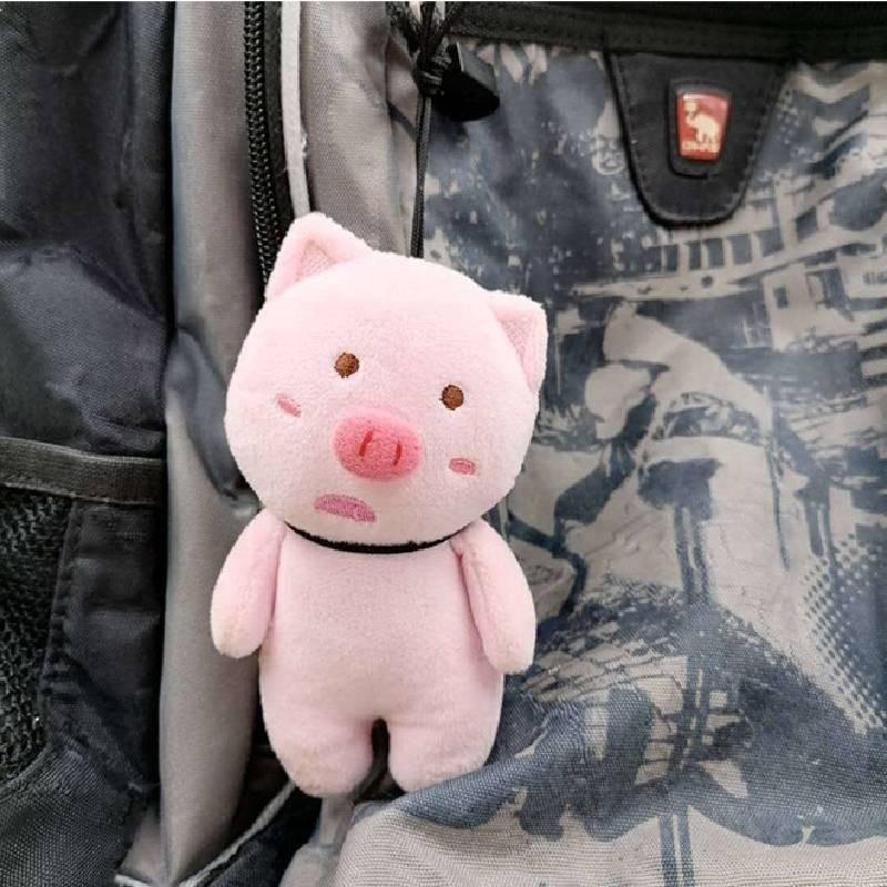 Adorable Plush Hanging Pig Backpack Charm Keychain Soft Toy Cute Birthday Gift