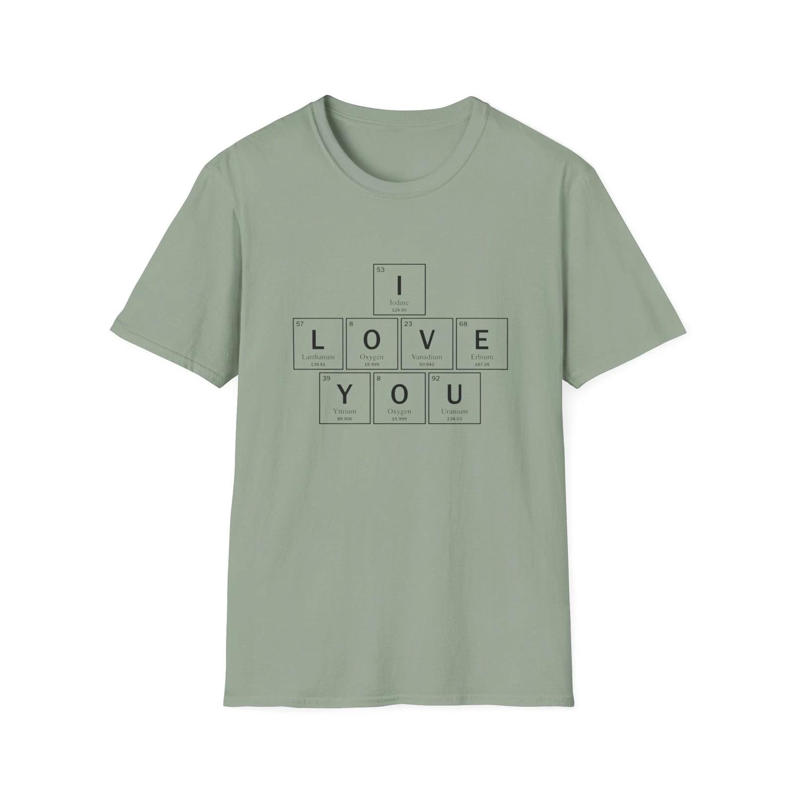 I Love You Chemical Elements Unisex T-Shirt, Cute Gift, Valentine s Day, [...] 2XL