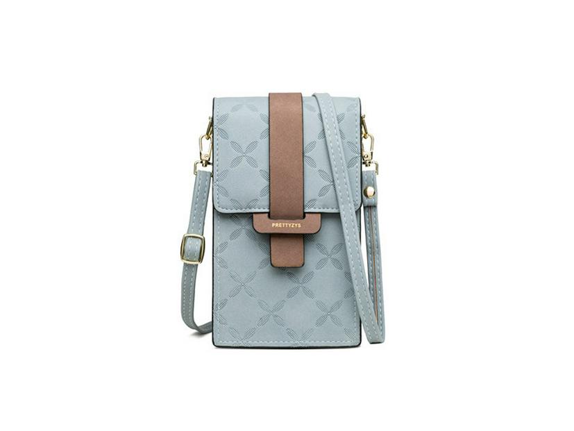 Prettyzys Pureti Ρετρό Μικρή Τετράγωνη Τσάντα Ώμου - Ευέλικτη Τσάντα Χιαστί για Κινητό Τηλέφωνο