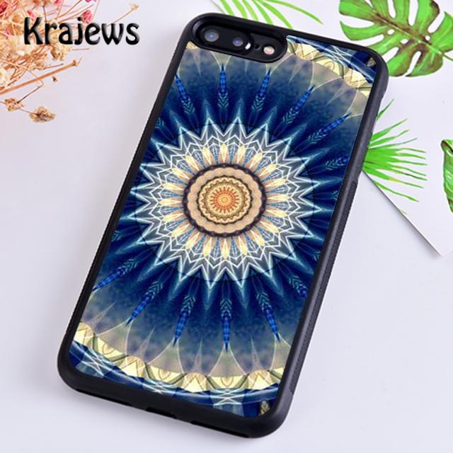 Krajews Mandala Flower Back Phone Case Cover For iPhone 17 Air 16 15 14 Plus 12 13 Pro Max Coque Shell Fundas