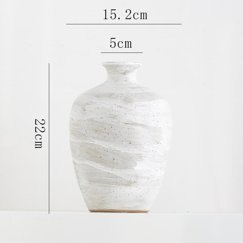 Retro Keramikvase für Wohnzimmer oder Schreibtisch Blumenarrangement