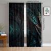 Retro Compass Print Curtains Pole Bag Christmas Decorations Daily Home Room Curtain Polyester