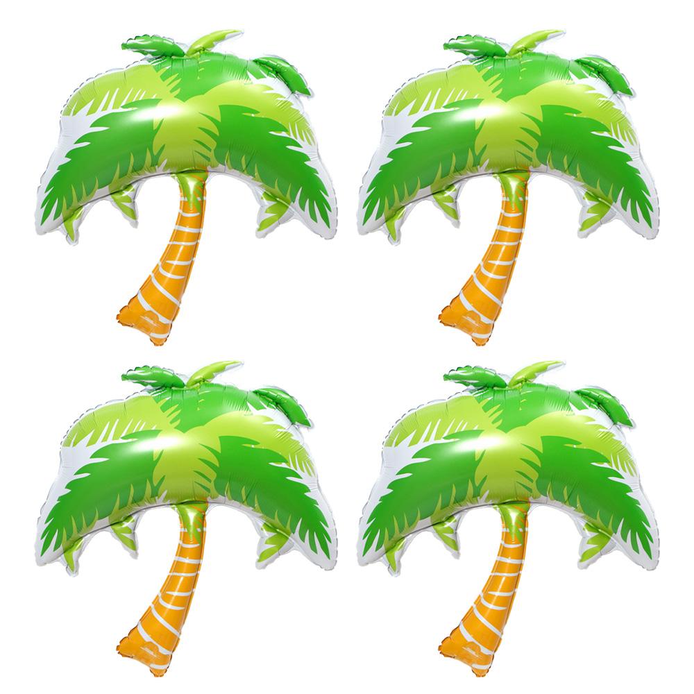 Large Palm Tree Aluminum Foil Balloons, Hawaiian Party, Seaside, Beach, Pool Party, Summer Seaside Beach Party Decoration Balloons