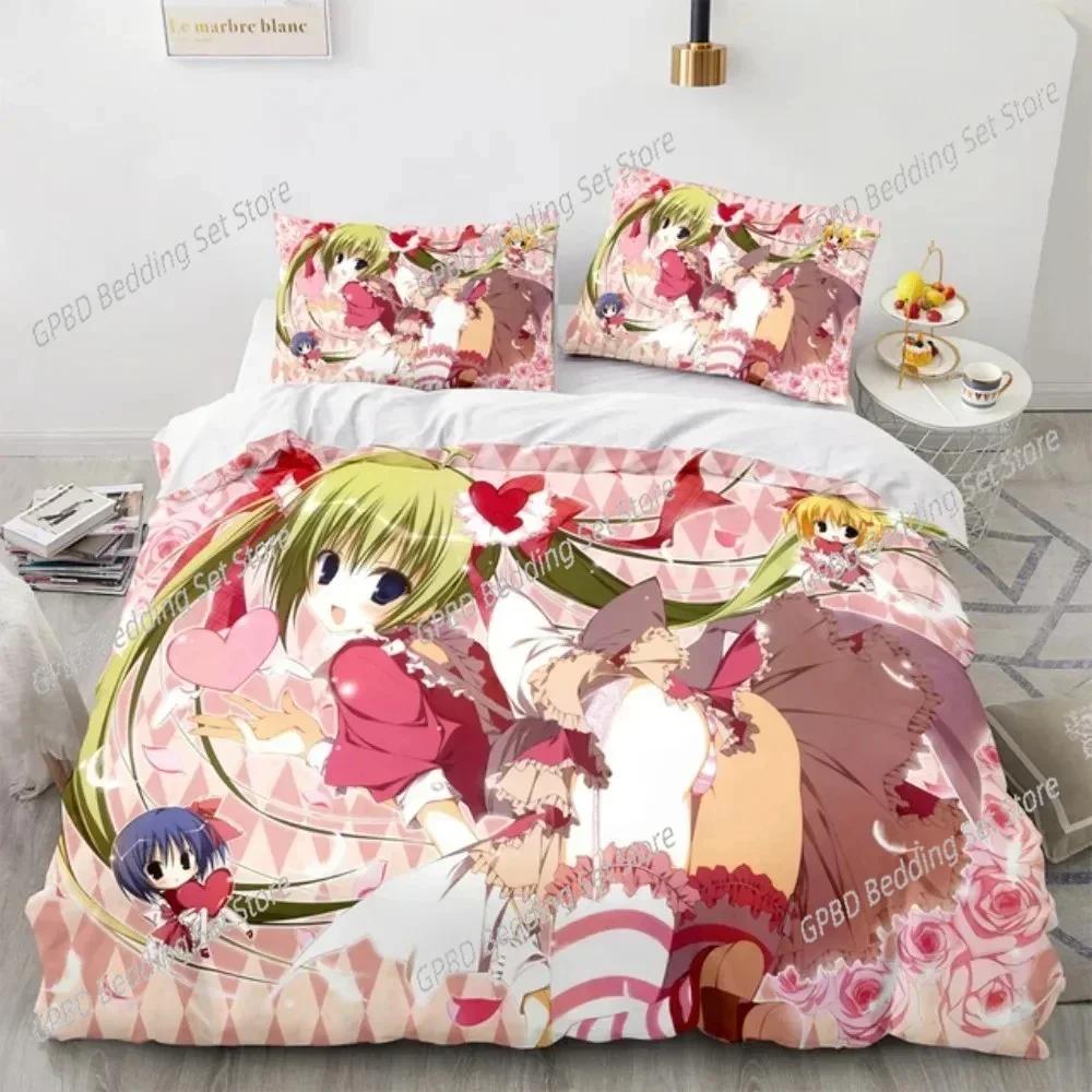 Anime Kotori Itsuka Cosplay Beding Set 3D Printed Suitable for Bedrom Soft Duvet Cover Set With Pilowcases Children Kids Home Textile