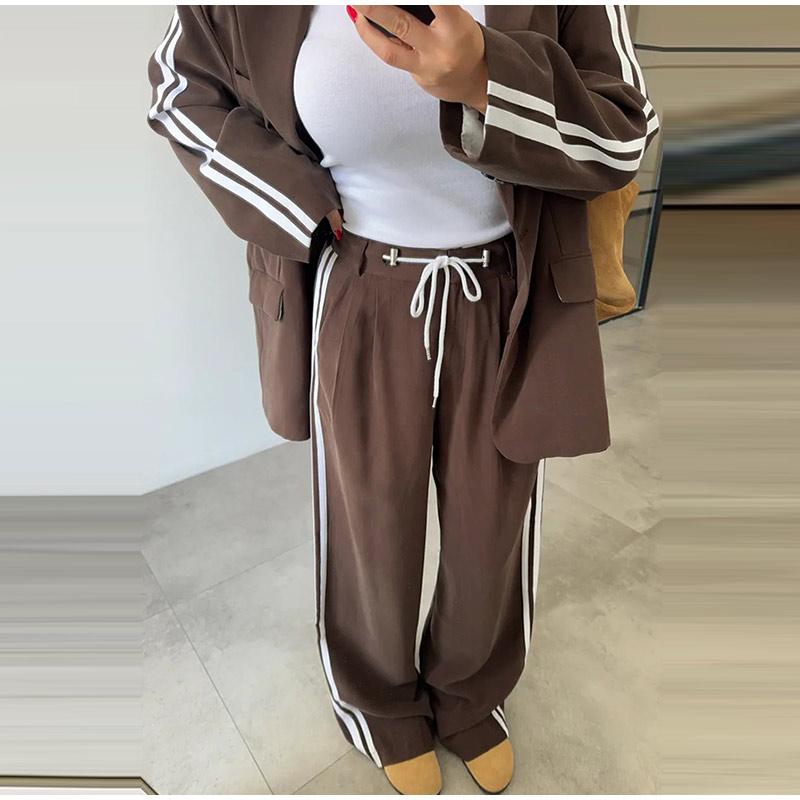 Fringed Decorative Lapel Suit Trousers Suit Ladies 2026 New Style Fashion Suit Sports and Leisure All-match Suit