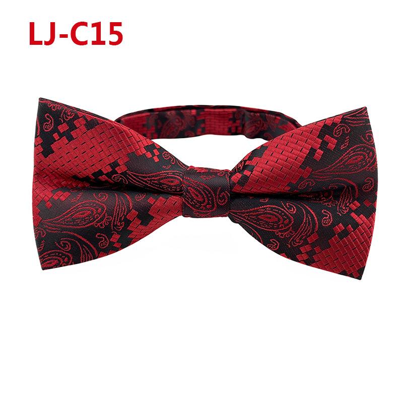 Fashion Blue Paisley Bowtie  Set for Men Wedding Business Party Luxury Pre-tied Men's Bow Tie Gifts