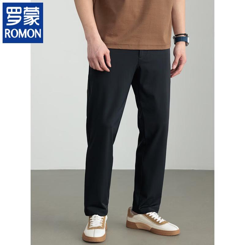 ROMON Men's Lightweight Business Casual Trousers
