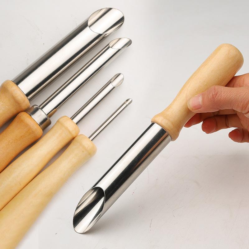 4-Piece Round Hole Punch Clay Sculpting Tool Set