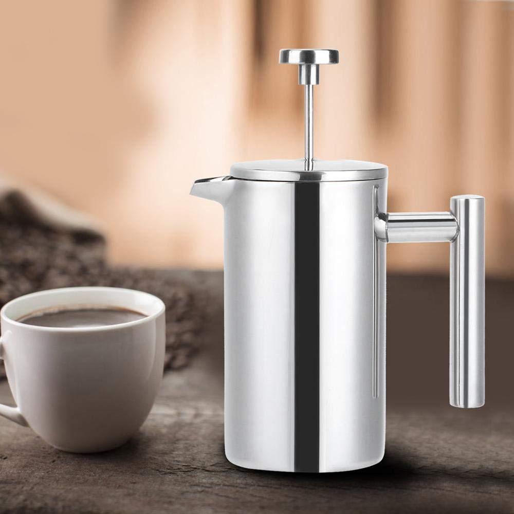 1000ml French Press Coffee Maker Stainless Steel Double Walled Insulated Coffee Pot (BPA Free,No FDA)