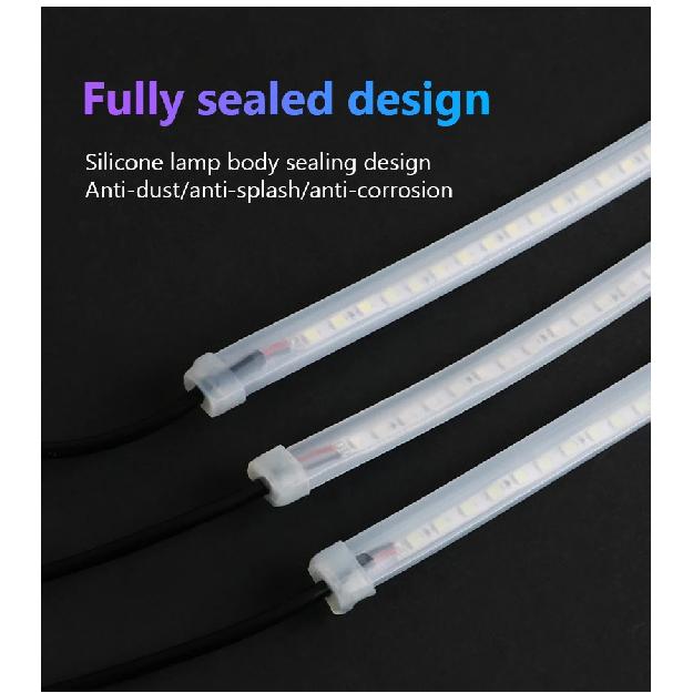 LED Car Hood Atmosphere Lght Strip Waterproof Auto Exterior Decoration Lighting Decorative Headlights Ambient Lamp 12V Universal