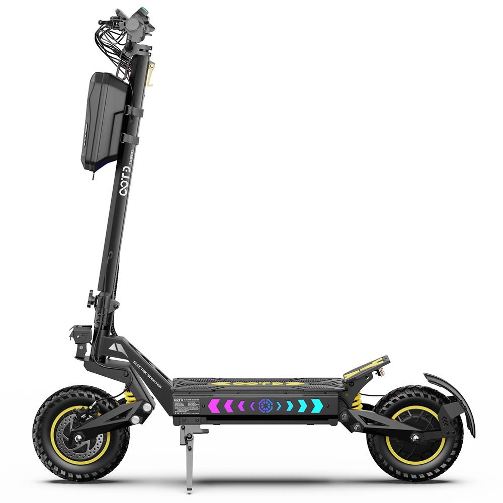 OOTD T10 Pro Foldable Electric Scooter, 11-inch, 1300Wx2 Motors, Hydraulic Brakes, 52V 23.4AH, Maximum Load Capacity 150 Kg, Black