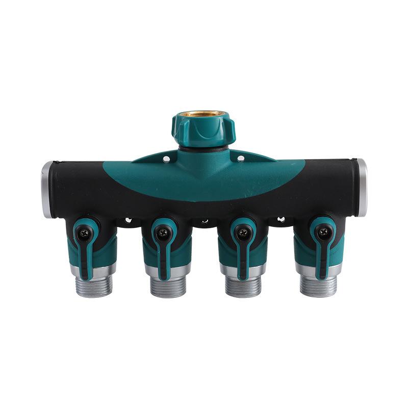 WIFI Connect Smart Watering Timer Garden Irrigation Controller Waterproof Water Valve Irrigation Timer Smart Watering System 4 way connector