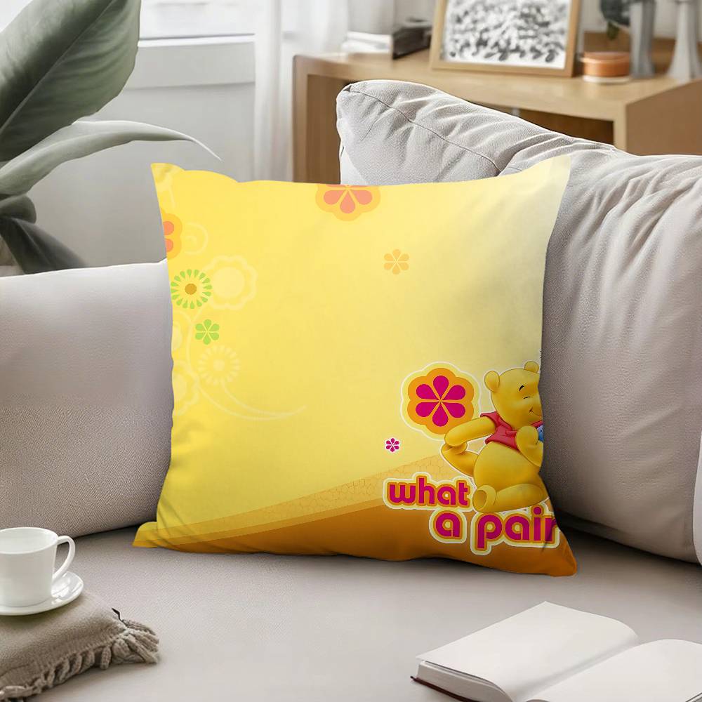 Cartoon E-Eeyore Pillow Case Pattern Printed Pillowcase For Living Room Sofa Cushion Cover & Bedroom Decor