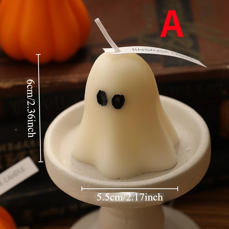 

1шт свеча Ghost Wax - бездымная свеча, подходит для домашнего декора, украшения вечеринки на Хэллоуин, свеча с ароматом атмосферы