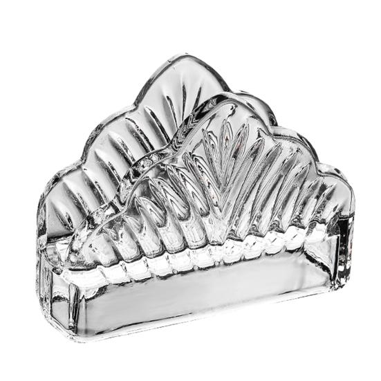 Tissue Holder, Crystal Glass Modern Style, Durable Scratch-Resistant Organizer, Dispenser for Restaurant Napkins Business