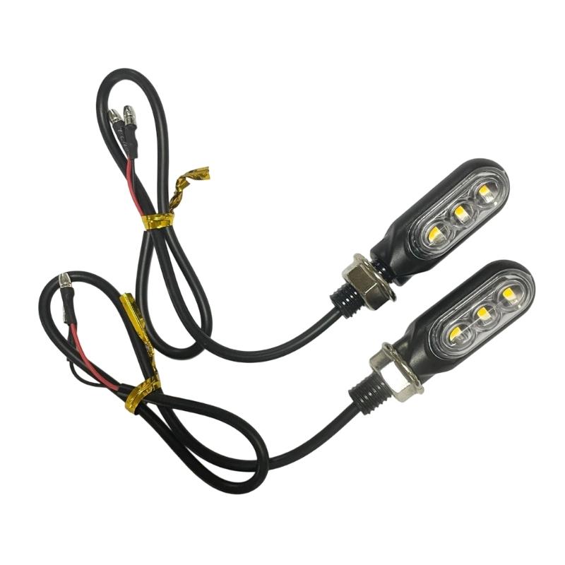 Dynamic Flow Design Motorcycle Turn Signals Compact High Brightness LED Weatherproof Strong Construction for Riding