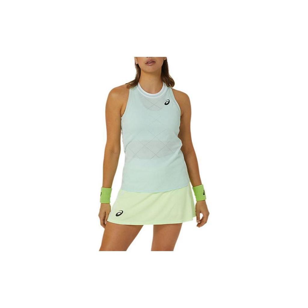 Asics Match Actibreeze Tank Logo Print Sleeveless Top Women tops Light-Blue 2042A291-409
