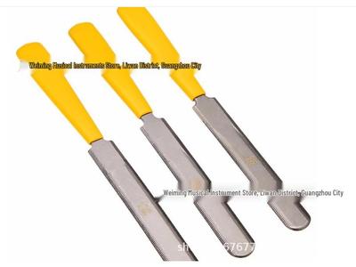 Yellow 3-Piece Guitar Polishing Set: Fretboard, Fingerboard, Headstock, and Fret File Tools
