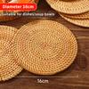 Rattan Heat-Insulating Mat Table Mat Anti-Scalding Pot And Plate Mat High-Temperature Resistant Teacup Mat