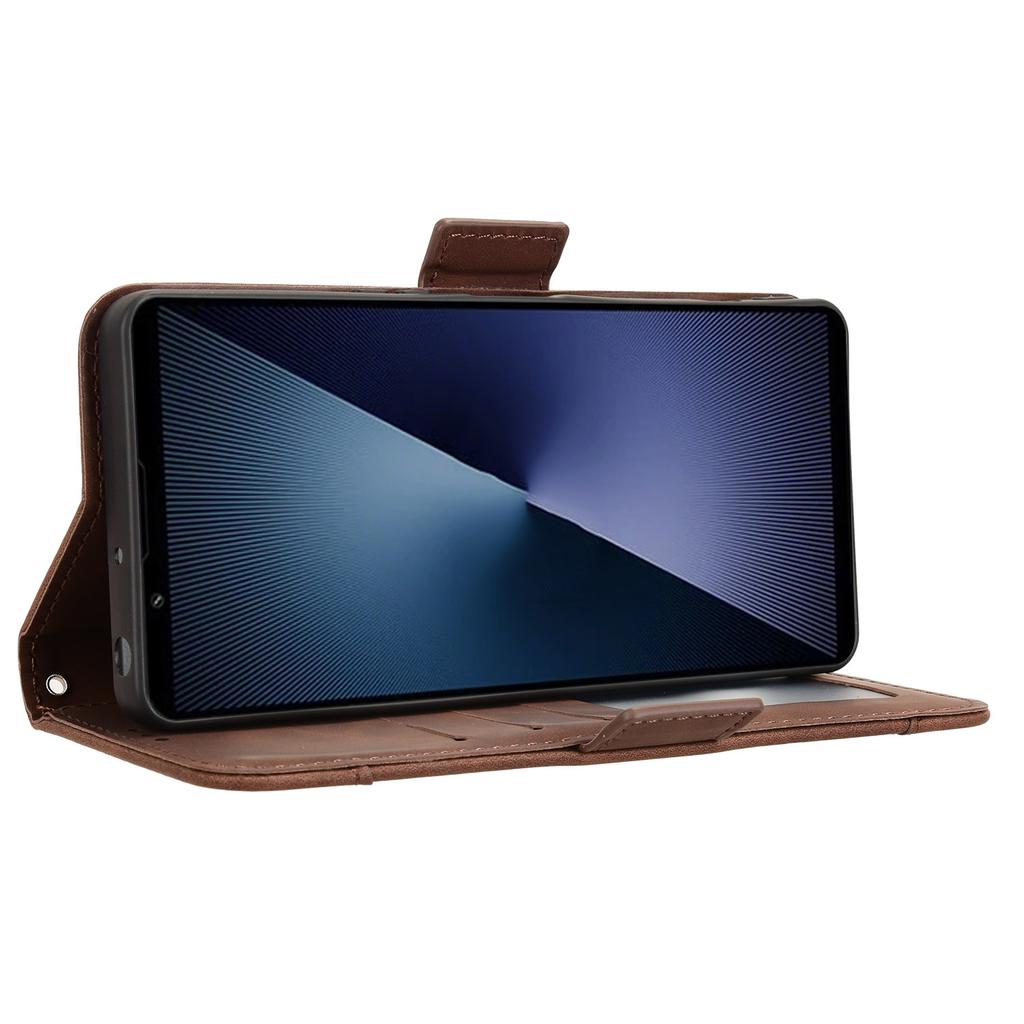 For Sony Xperia 1 VII Leather Case Phone Wallet Cover with Multiple Card Slots