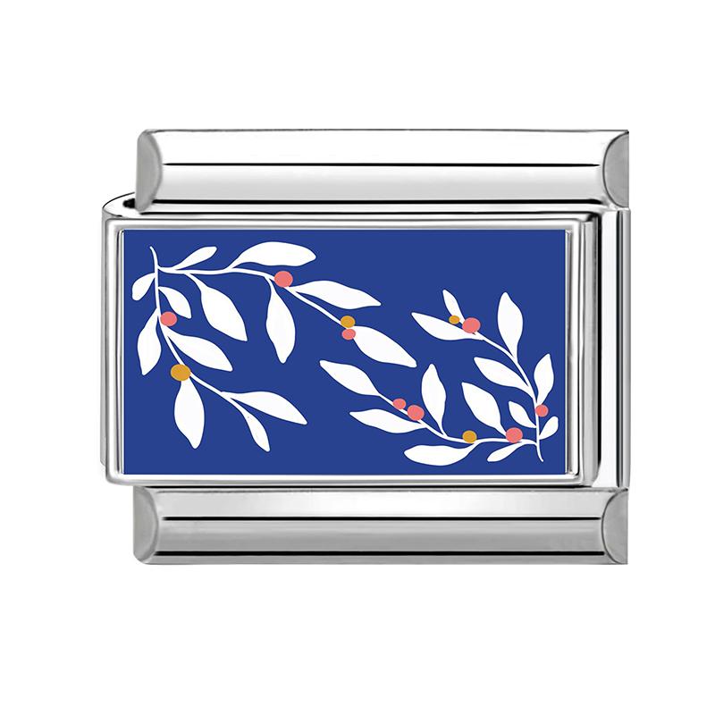New Blue Sea Fishtail Dolphin Turtle Blueberry Music Tape Italian Charm Link Fit 9mm Stainless Steel Bracelet DIY Making Gift
